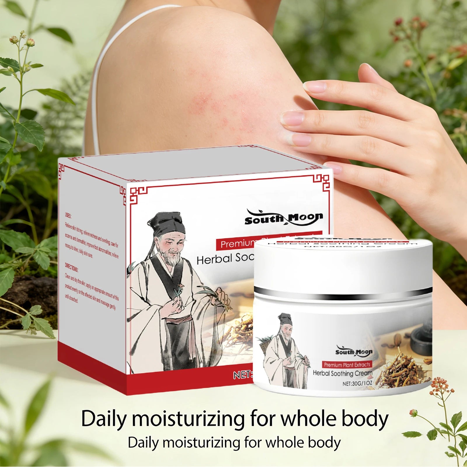 Herbal Soothing Cream for Skin Irritation, Redness and Dryness Relief - 7