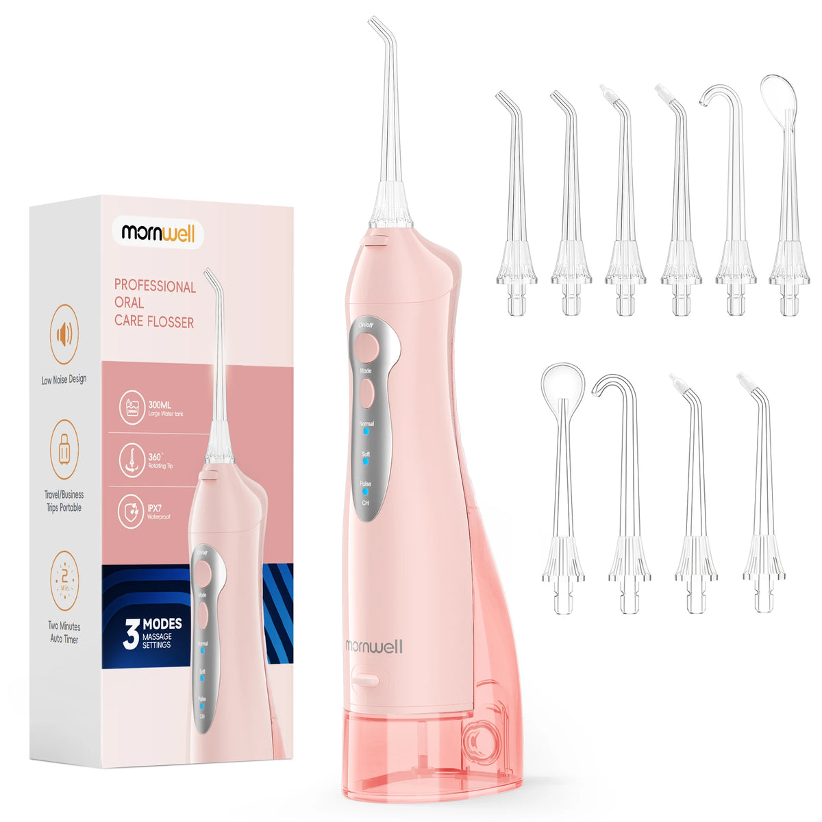 Rechargeable Portable Oral Irrigator Water Flosser for Deep Teeth Cleaning