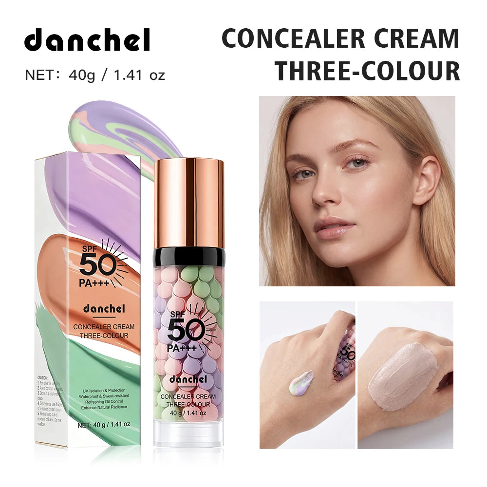 3-Color Correcting Concealer and Makeup Primer with SPF 50