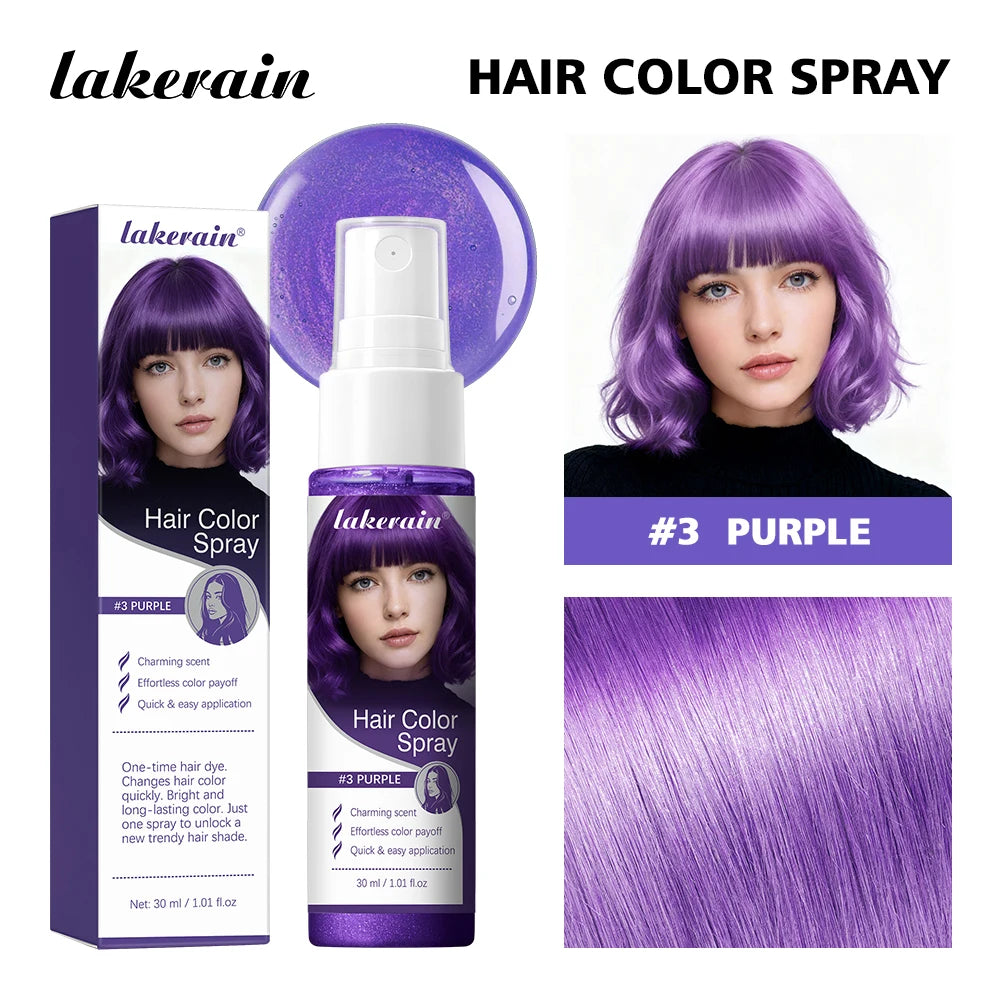 Temporary Washable Hair Color Spray for Instant Vibrant Styling - 25