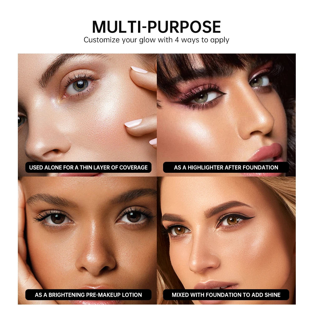 Liquid Illuminating Face Highlighter for a Radiant Dewy Skin Glow - 3