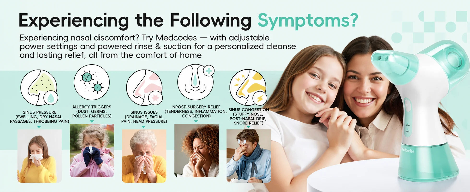Electric Nasal Irrigator for Sinus Congestion and Allergy Relief - 8