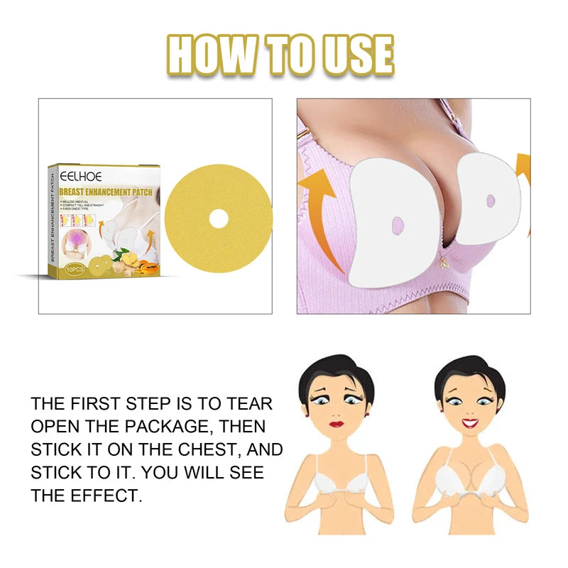 Ginger Infused Natural Breast Enhancement Lifting Patches - 2