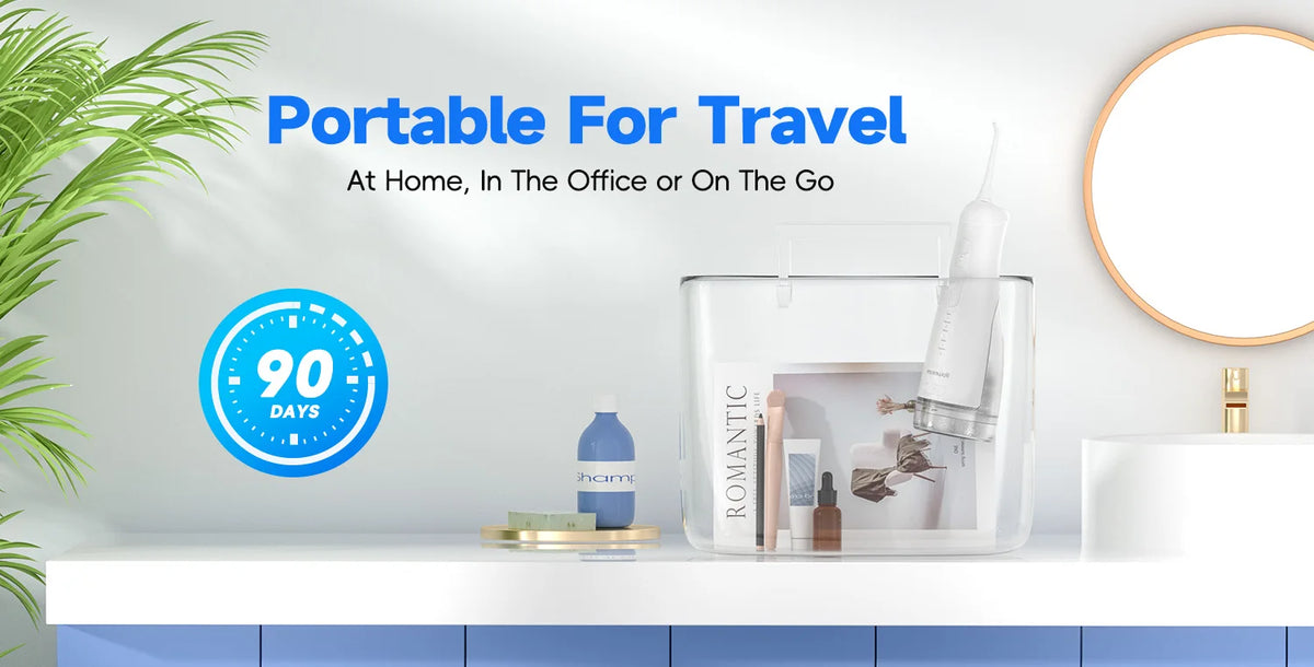 Portable Rechargeable Water Flosser for Deep Teeth and Gum Cleaning