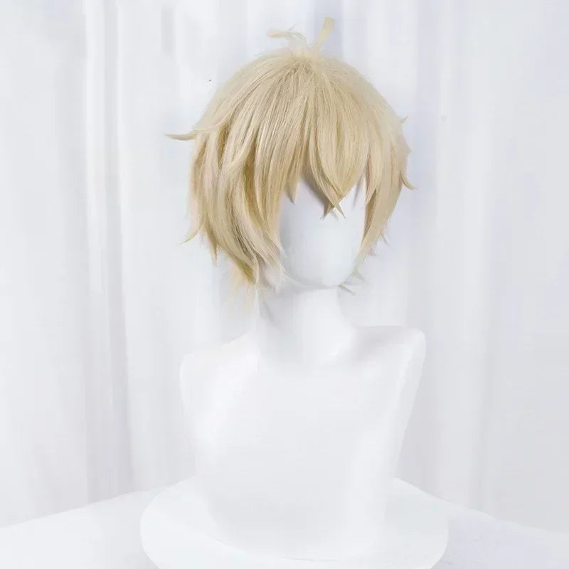 Short Blonde Anime Character Cosplay Wig