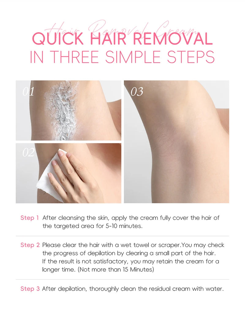 Painless Gentle Hair Removal Cream for Face and Body - 14