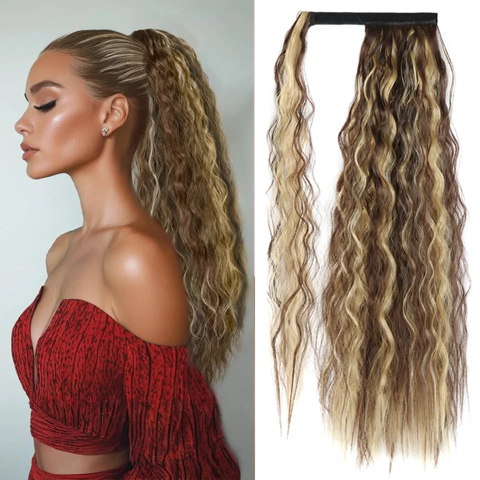 Wavy Wrap-Around Ponytail Extension for Instant Volume