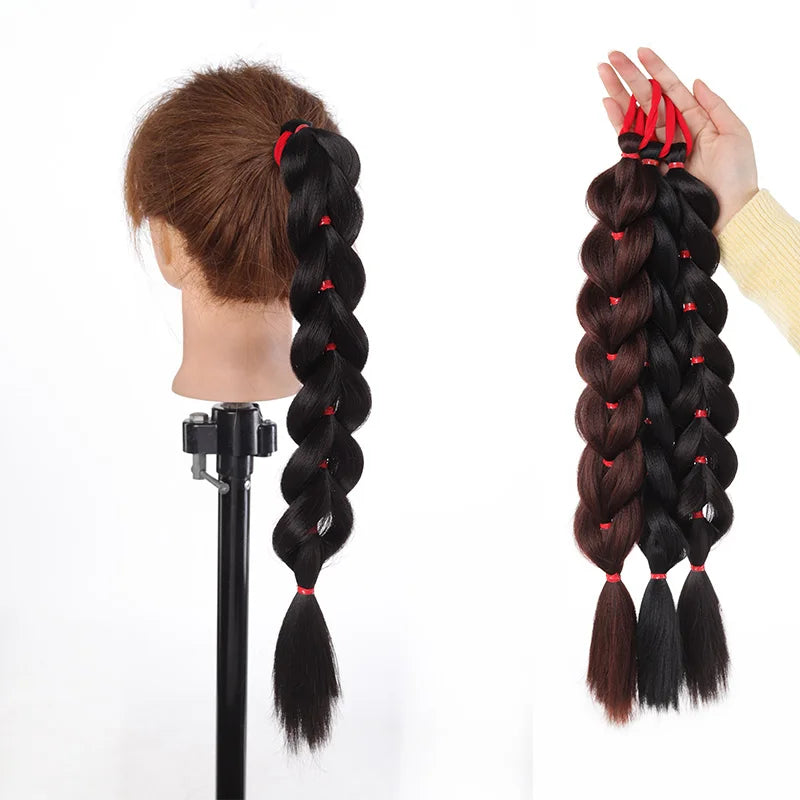 Synthetic Braided Ponytail Hair Extension for Daily Wear - 1