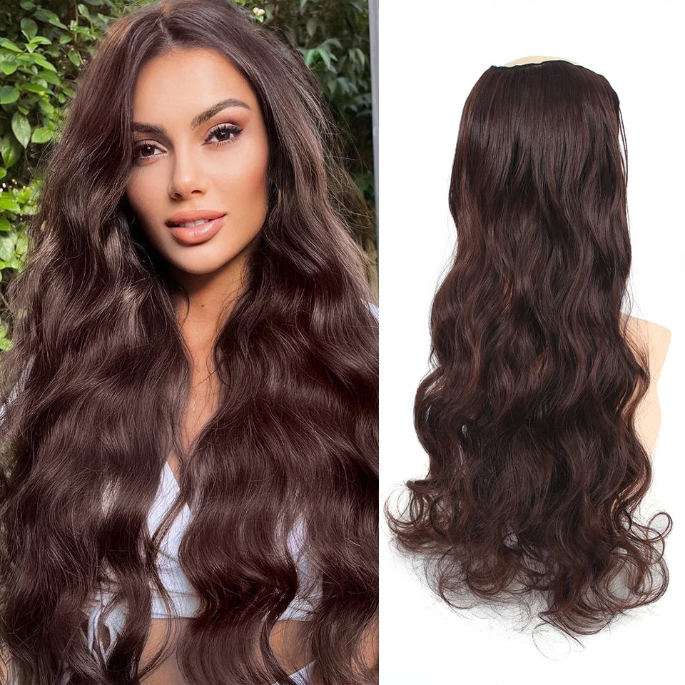 24 Inch Wavy Clip-In Hair Extensions for Instant Volume - 9