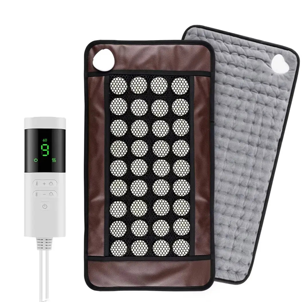 Dual-Sided Natural Jade Heating Mat for Pain Relief and Relaxation - 22