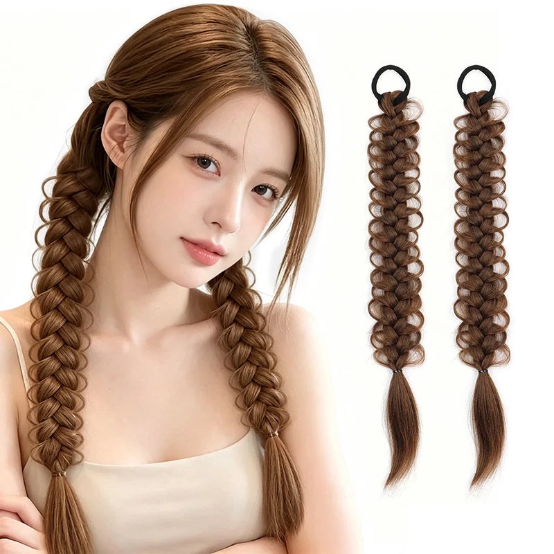 18-Inch Synthetic Fishbone Braid Ponytail Extension