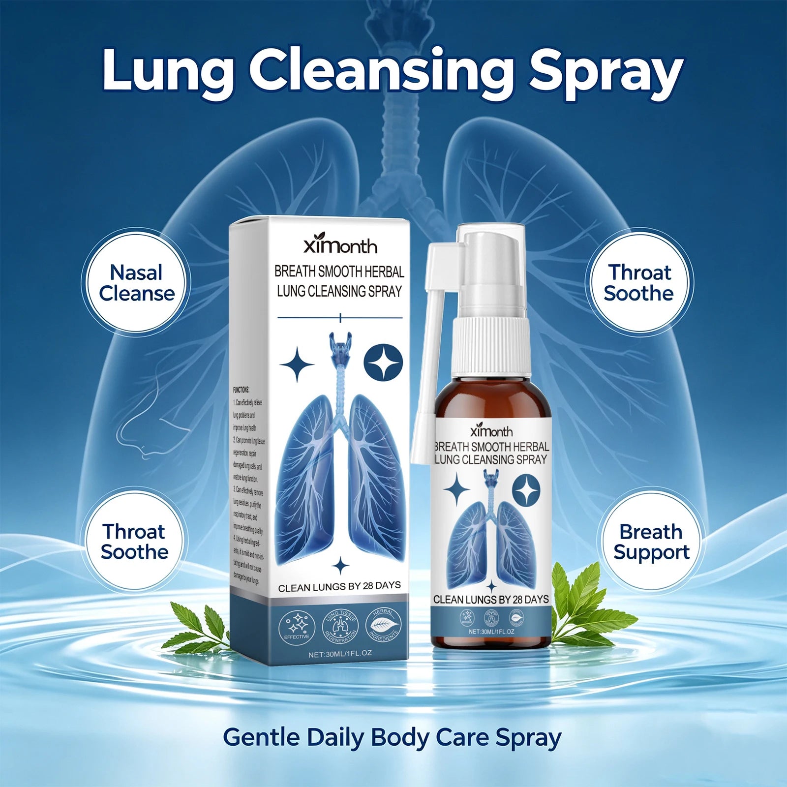 Herbal Lung Cleansing and Throat Soothing Care Spray - 5