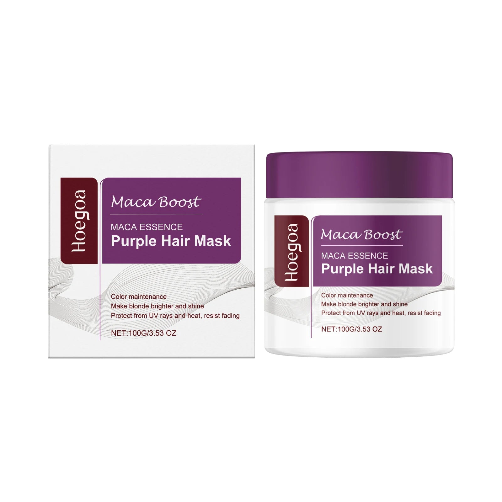 Purple Hair Mask and Shampoo Set for Blonde Hair Color Protection - 14