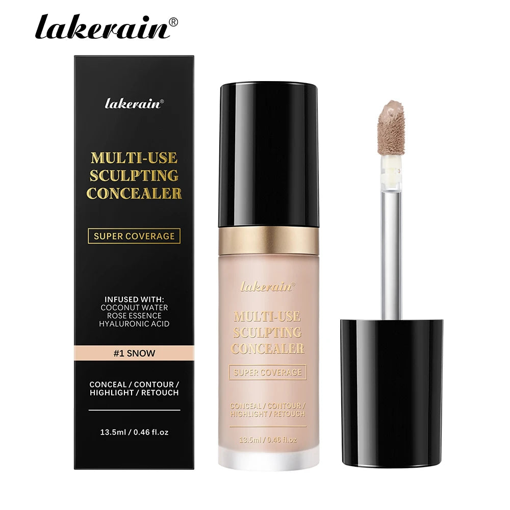 5-Color Full Coverage Waterproof Sculpting Concealer for Face and Blemishes