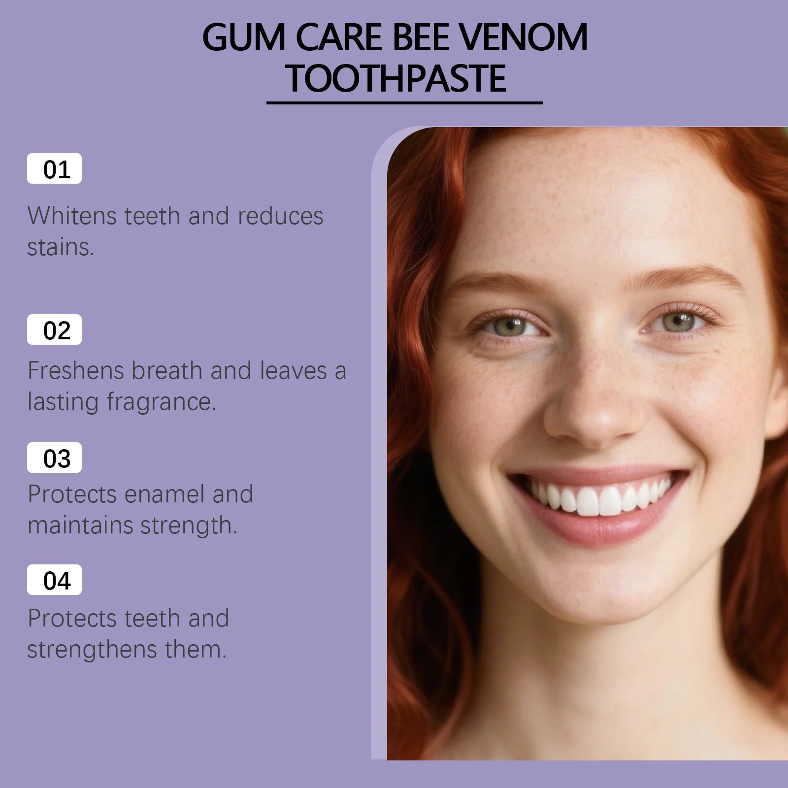 Bee Venom Gum Repair and Teeth Whitening Toothpaste - 10