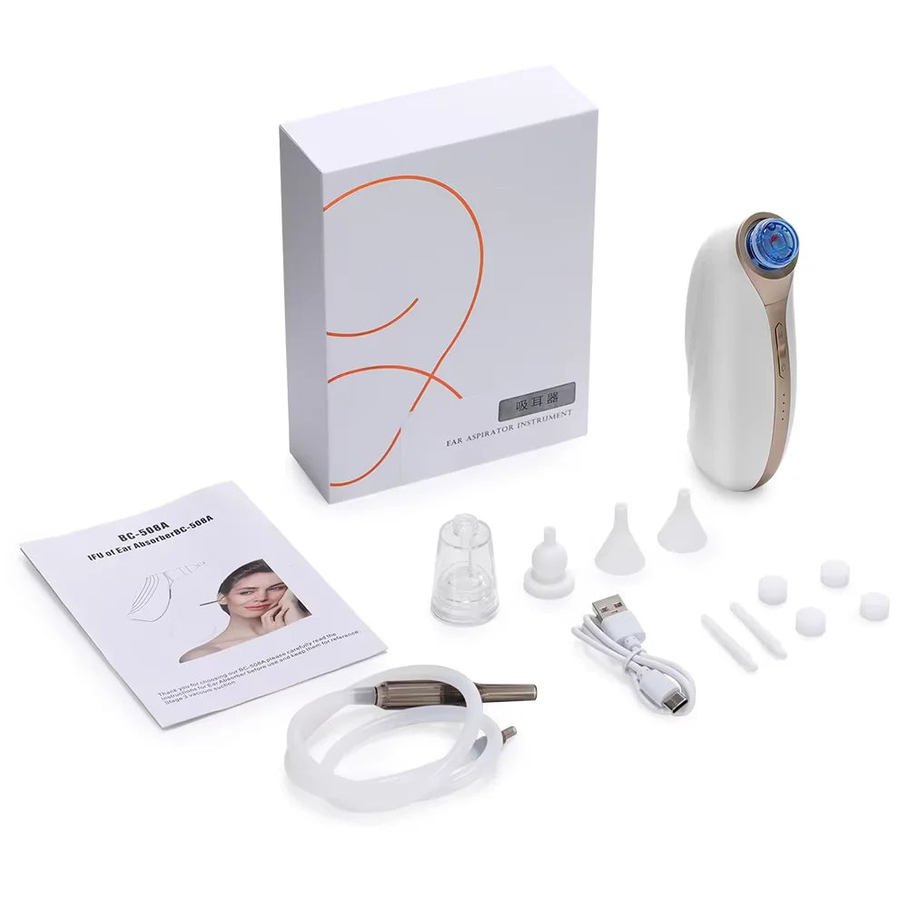 Electric Intelligent Earwax Vacuum Removal and Ear Cleaning Kit - 15