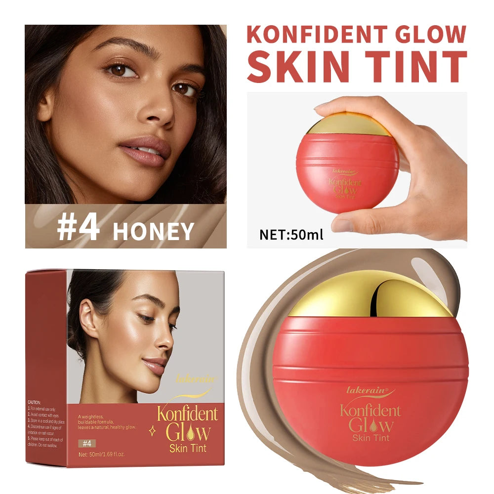 Hydrating Glow Skin Tint Foundation for a Radiant Natural Finish - 21