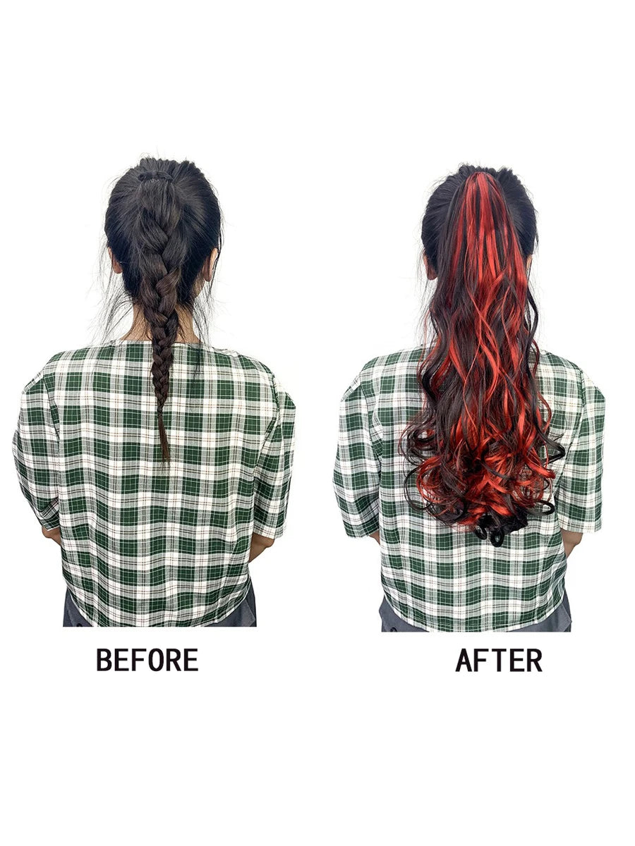 18-Inch Curly Claw Clip Ponytail Hair Extension - 5
