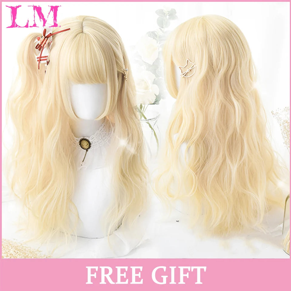 24-Inch Long Pink Cosplay Wig for Costumes