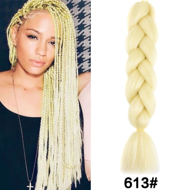 24-Inch Jumbo Synthetic Braiding Hair Extensions