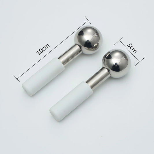 Stainless Steel Cooling Ice Globes for Facial Puffiness and Dark Circles