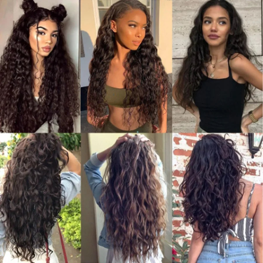 24-Inch Kinky Curly One-Piece Clip-In Hair Extension - 5
