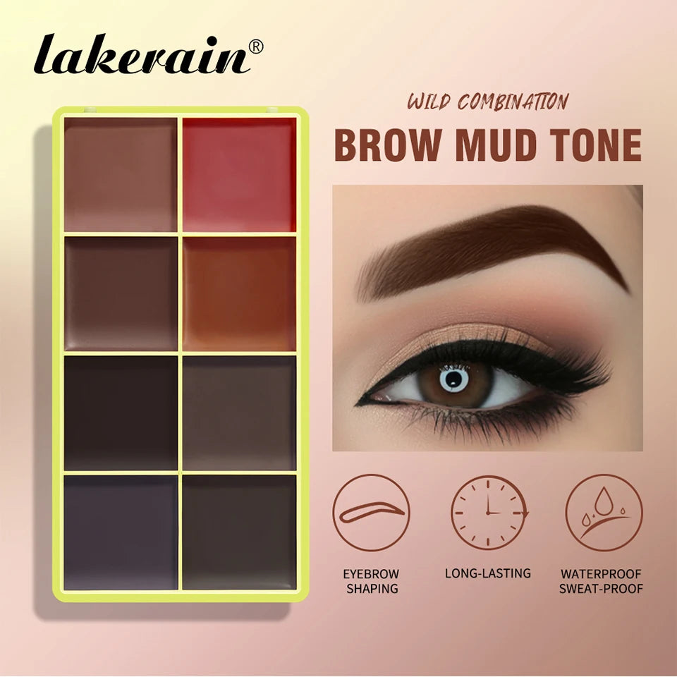 8-Color Cream Blush and Contouring Makeup Palette for Flawless Skin - 19