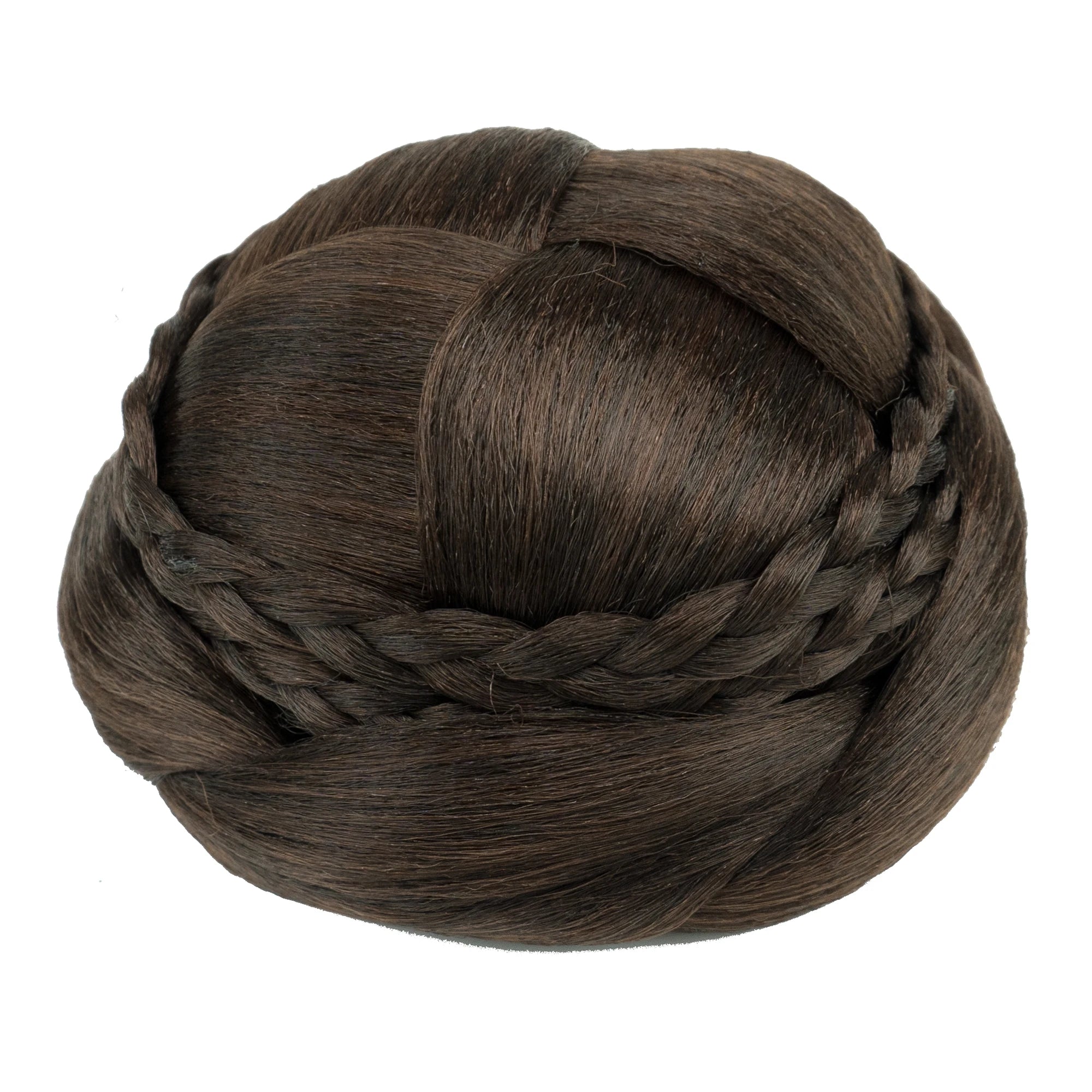 Handmade Braided Chignon Hair Bun Extension for Elegant Updos - 13