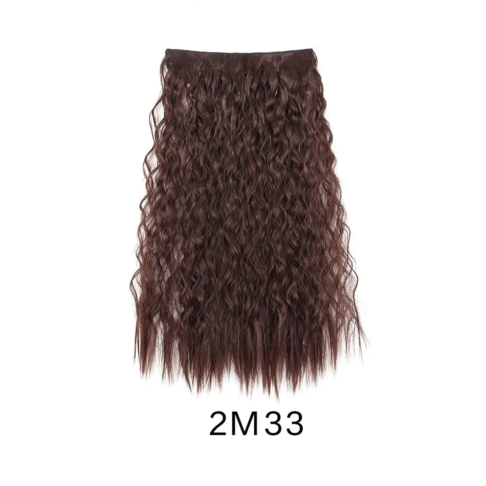 24-Inch Kinky Curly One-Piece Clip-In Hair Extension