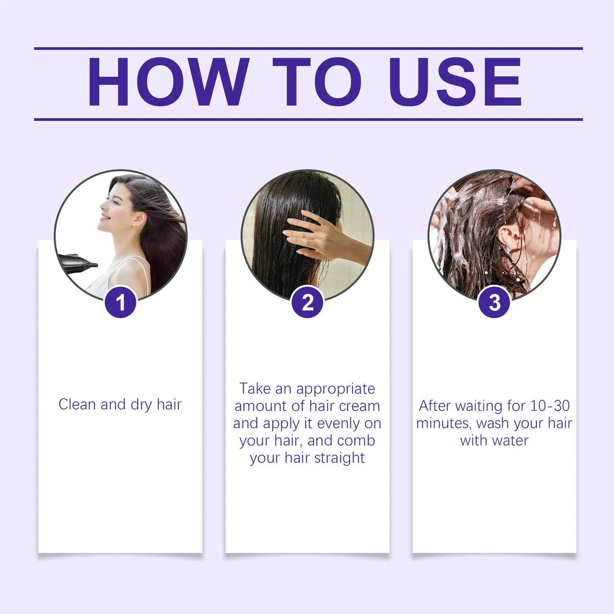 Protein Correction Hair Straightening Cream for Smooth Frizzy Hair