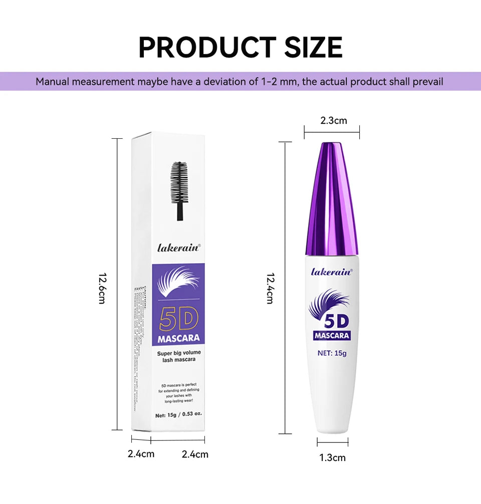 Waterproof 5D Lengthening and Volumizing Mascara for Long Lasting Lashes - 17