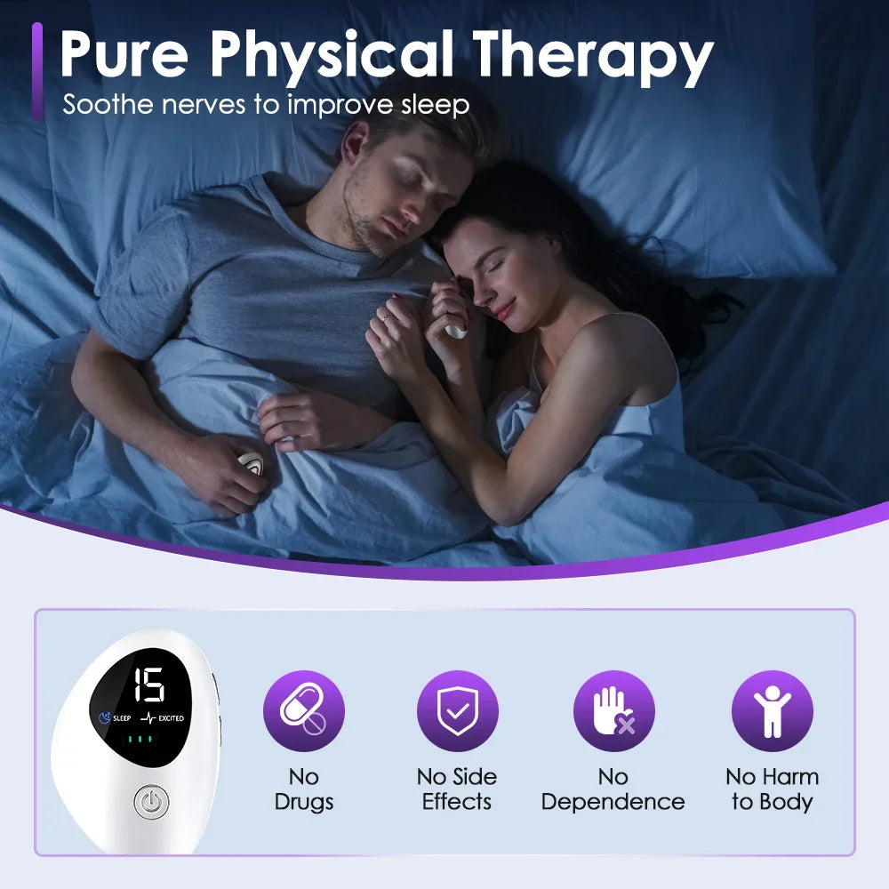 Microcurrent Handheld Sleep Aid Device for Insomnia and Anxiety Relief