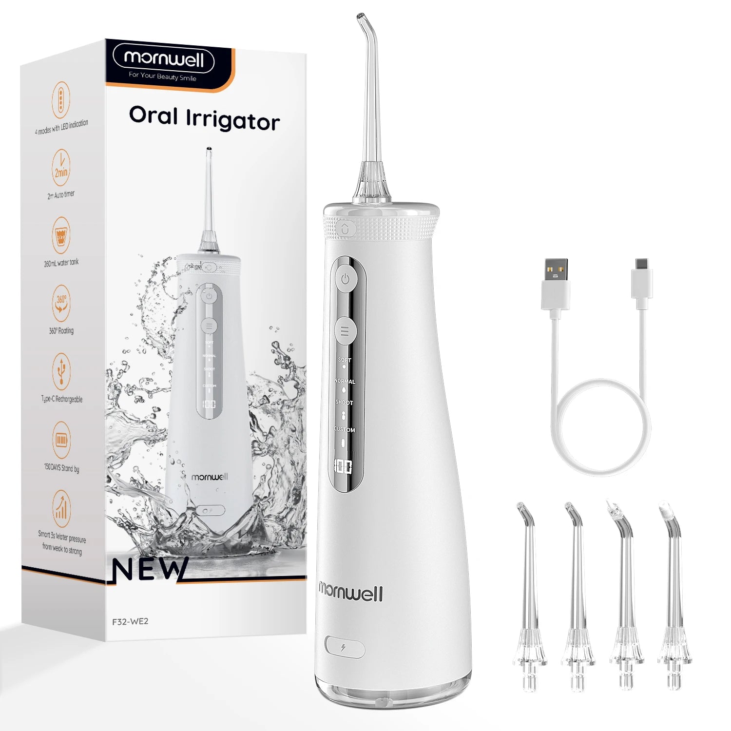 Portable Cordless Water Flosser for Deep Teeth Cleaning and Gum Care - 17