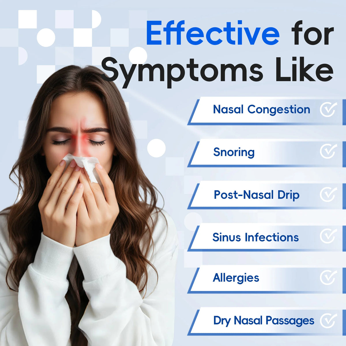 Electric Nasal Irrigator and Sinus Rinse Kit for Effective Allergy Relief
