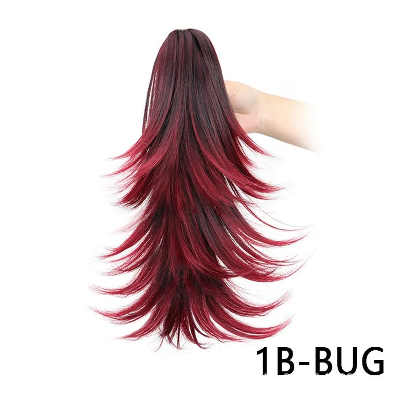 14-Inch Layered Claw Clip Ponytail Hair Extension