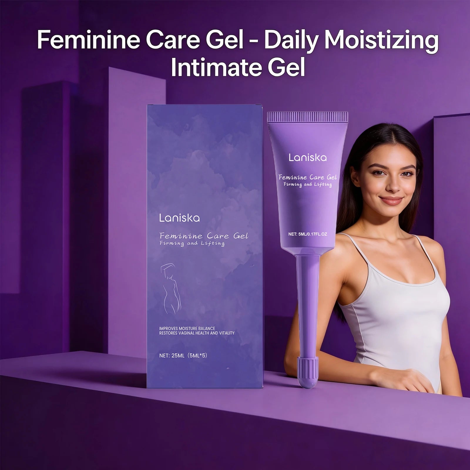 Refreshing Feminine Intimate Care Gel for Daily Cleansing and Firming - 3