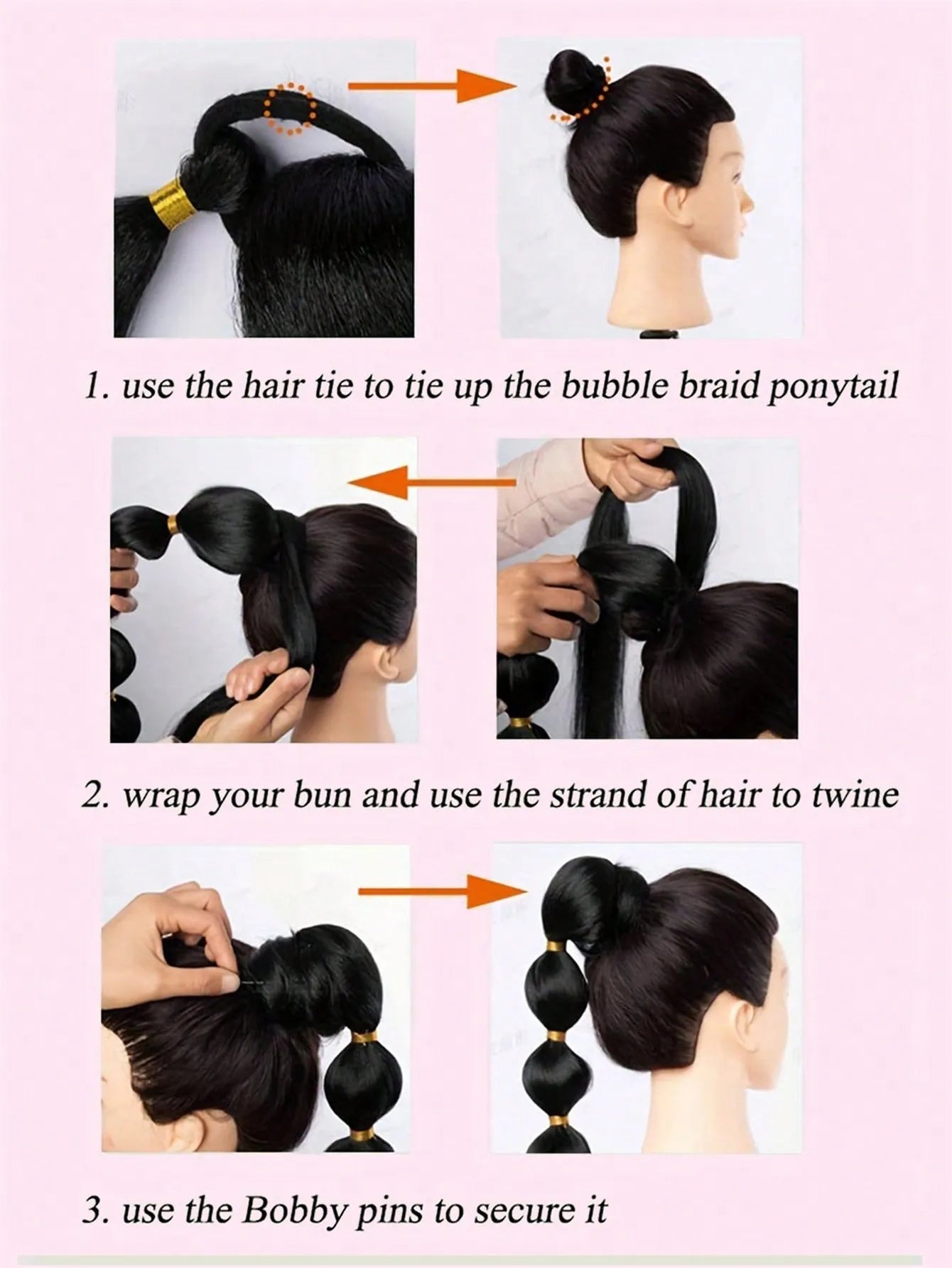 Synthetic Bubble Ponytail Hair Extension for Instant Volume - 9