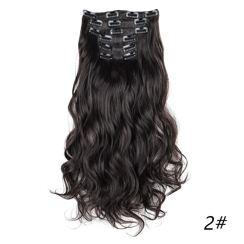 Long Curly Clip-In Hair Extensions for Instant Volume and Length
