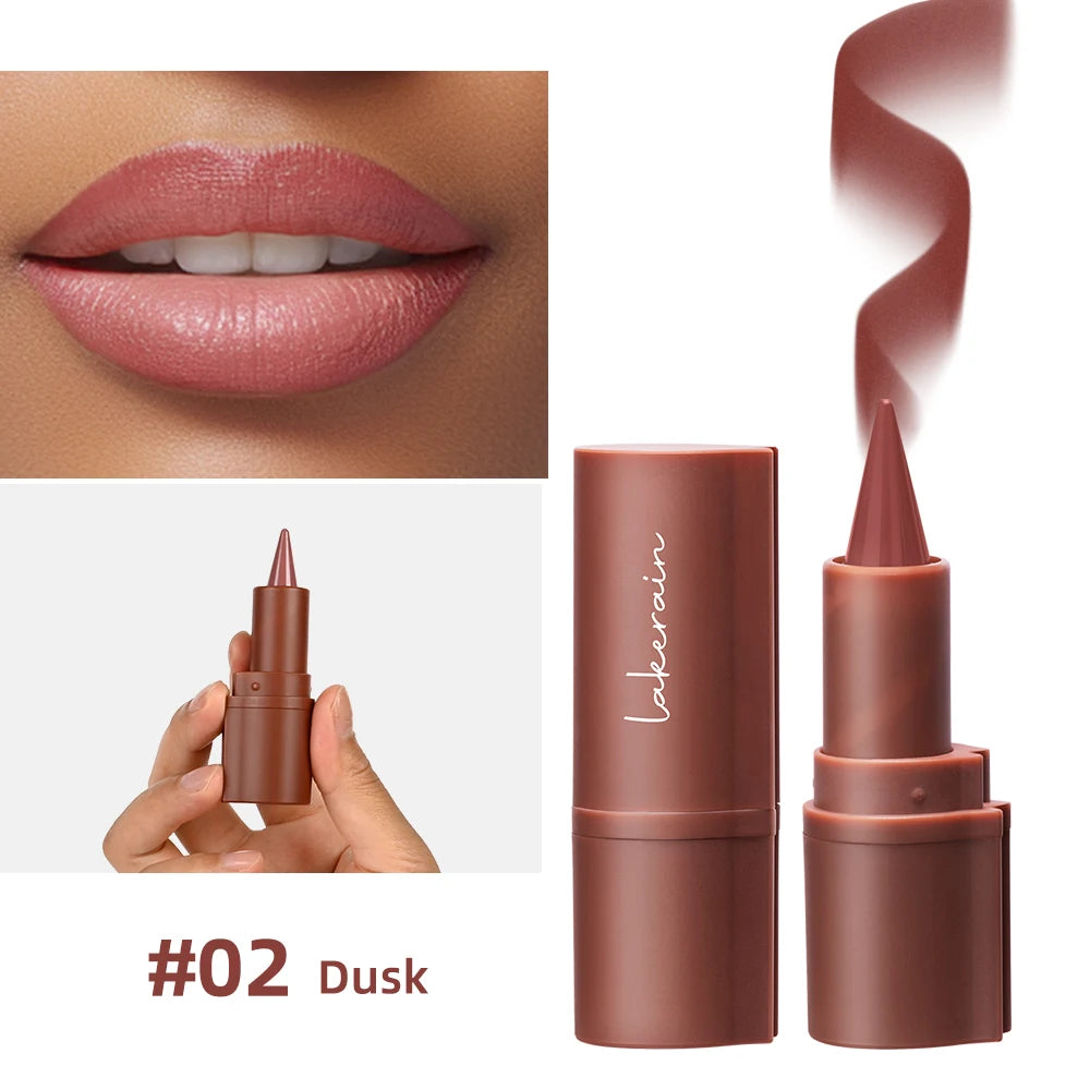 2-in-1 Waterproof Matte Lipstick and Lip Liner Crayon for All-Day Wear - 28
