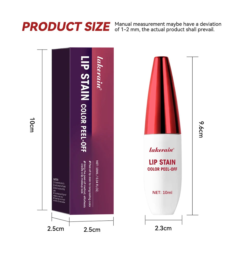 Peel-Off Long-Lasting Waterproof Matte Lip Stain for All-Day Wear - 13