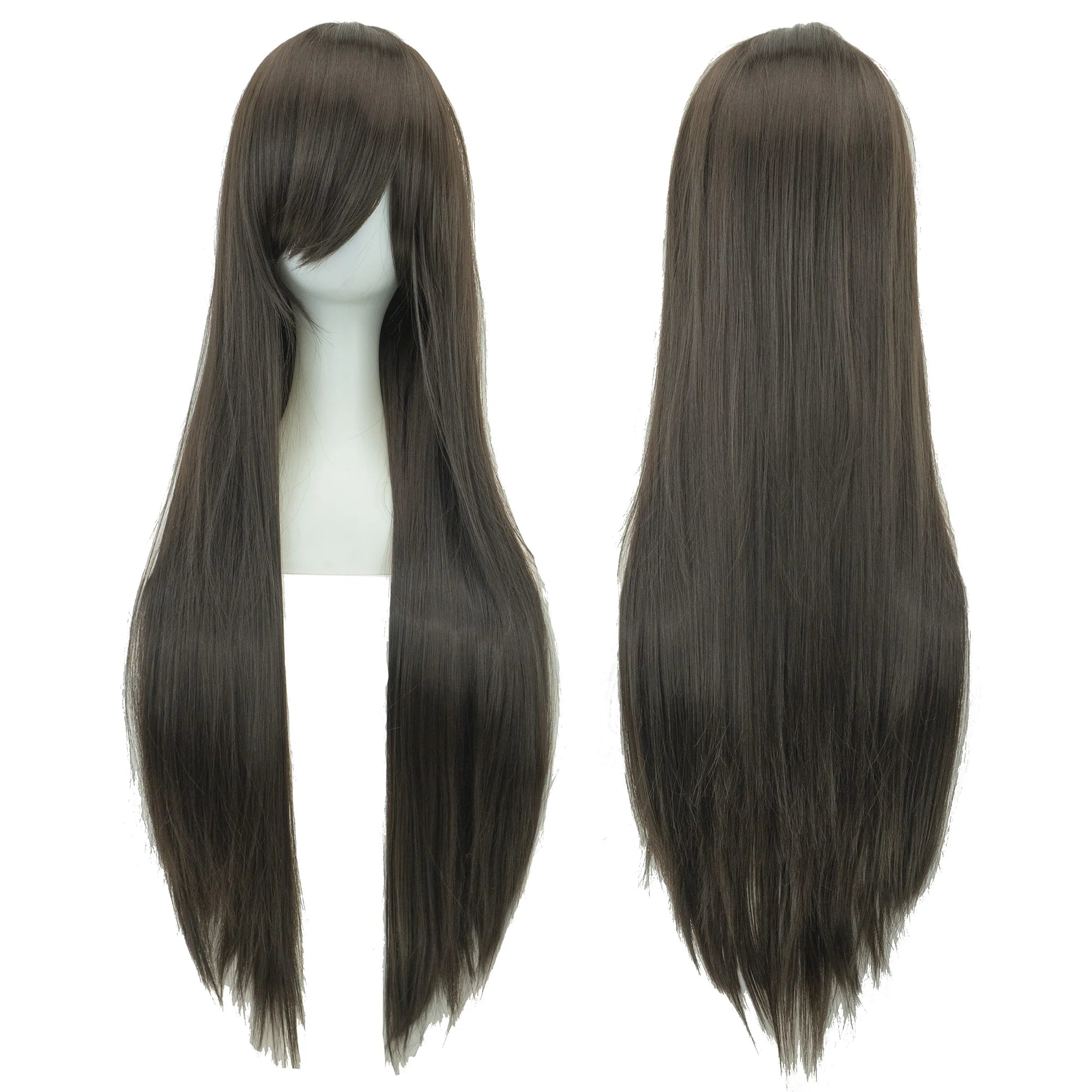 Long Straight Black Cosplay Wig for Anime Costumes and Character Styling - 7
