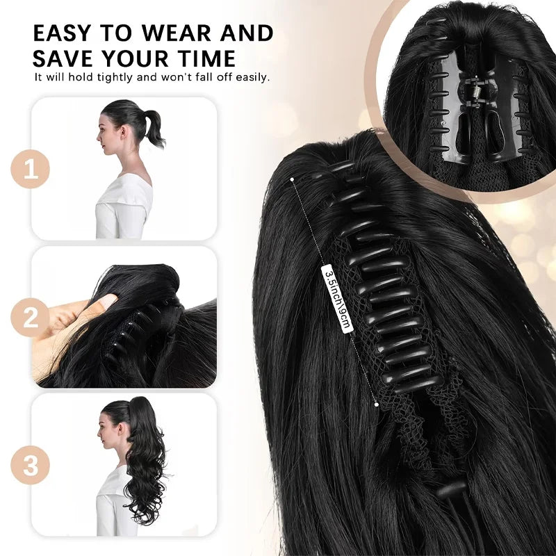 12-Inch Curly Claw Clip Ponytail Extension - 4