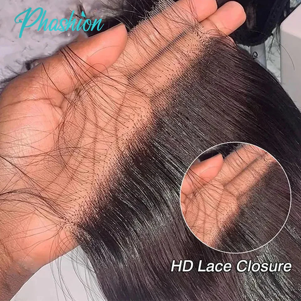 Straight Human Hair Lace Closure and Frontal Piece - 12