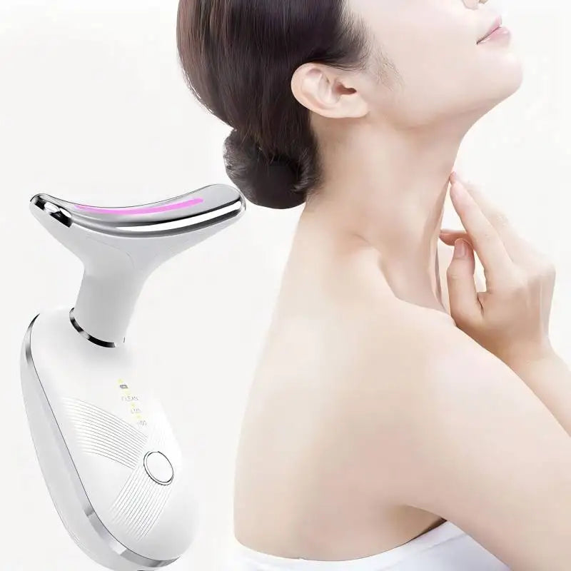 Red Light LED Facial and Neck Massager for Skin Tightening and Sculpting - 6