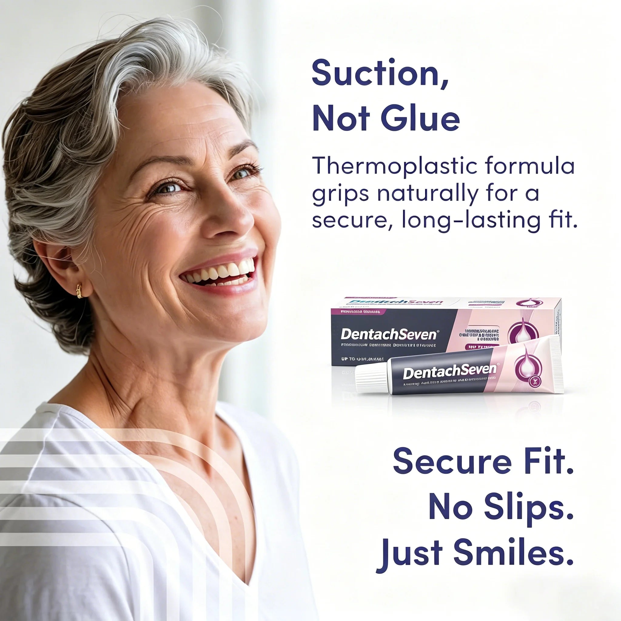 Waterproof Zinc-Free Denture Adhesive for All-Day Strong Grip - 4