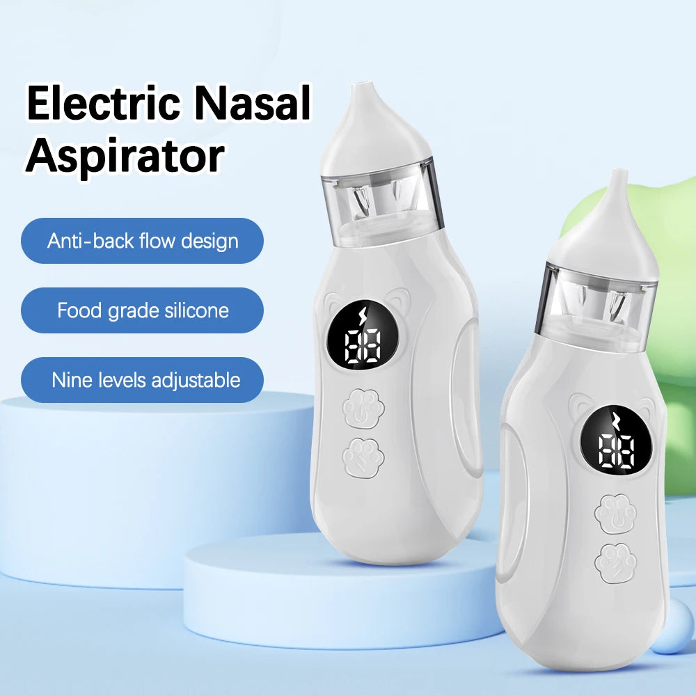 Electric Baby Nasal Aspirator with Music and Suction Control - 10