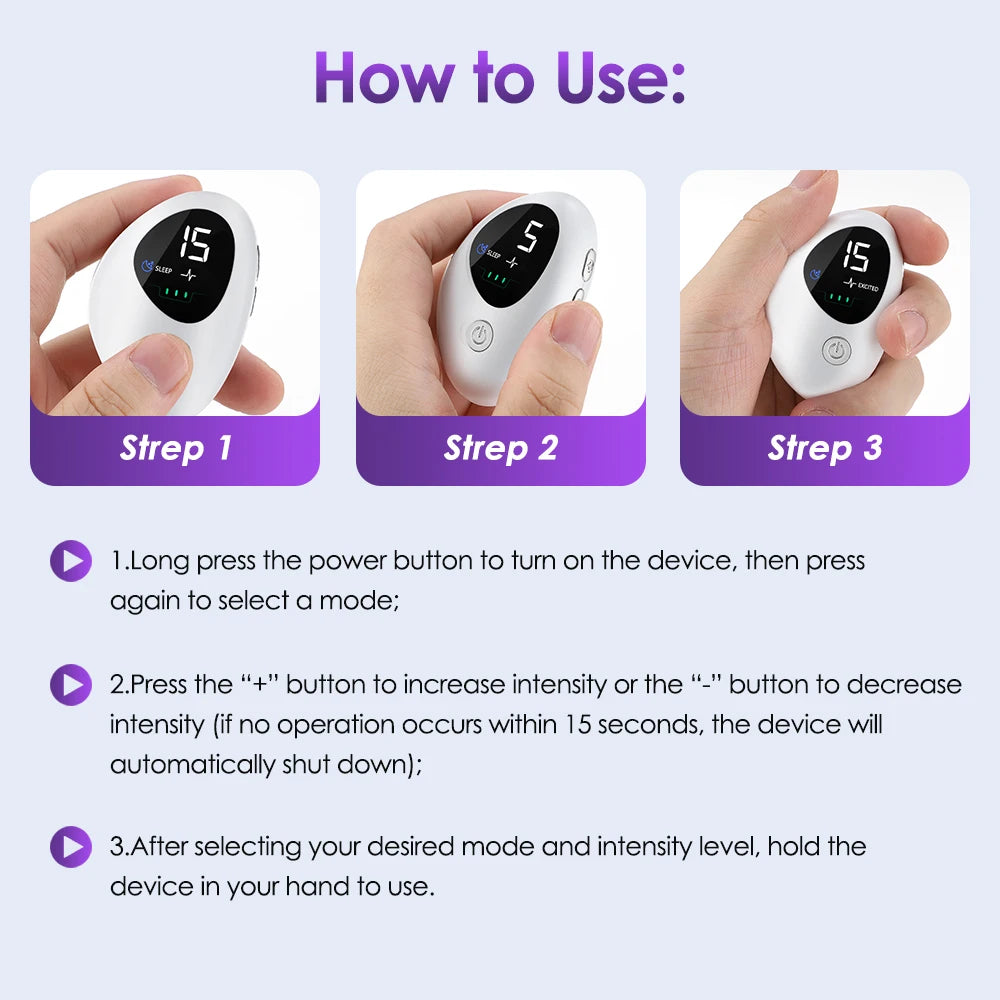 Microcurrent Handheld Sleep Aid Device for Insomnia and Anxiety Relief - 15