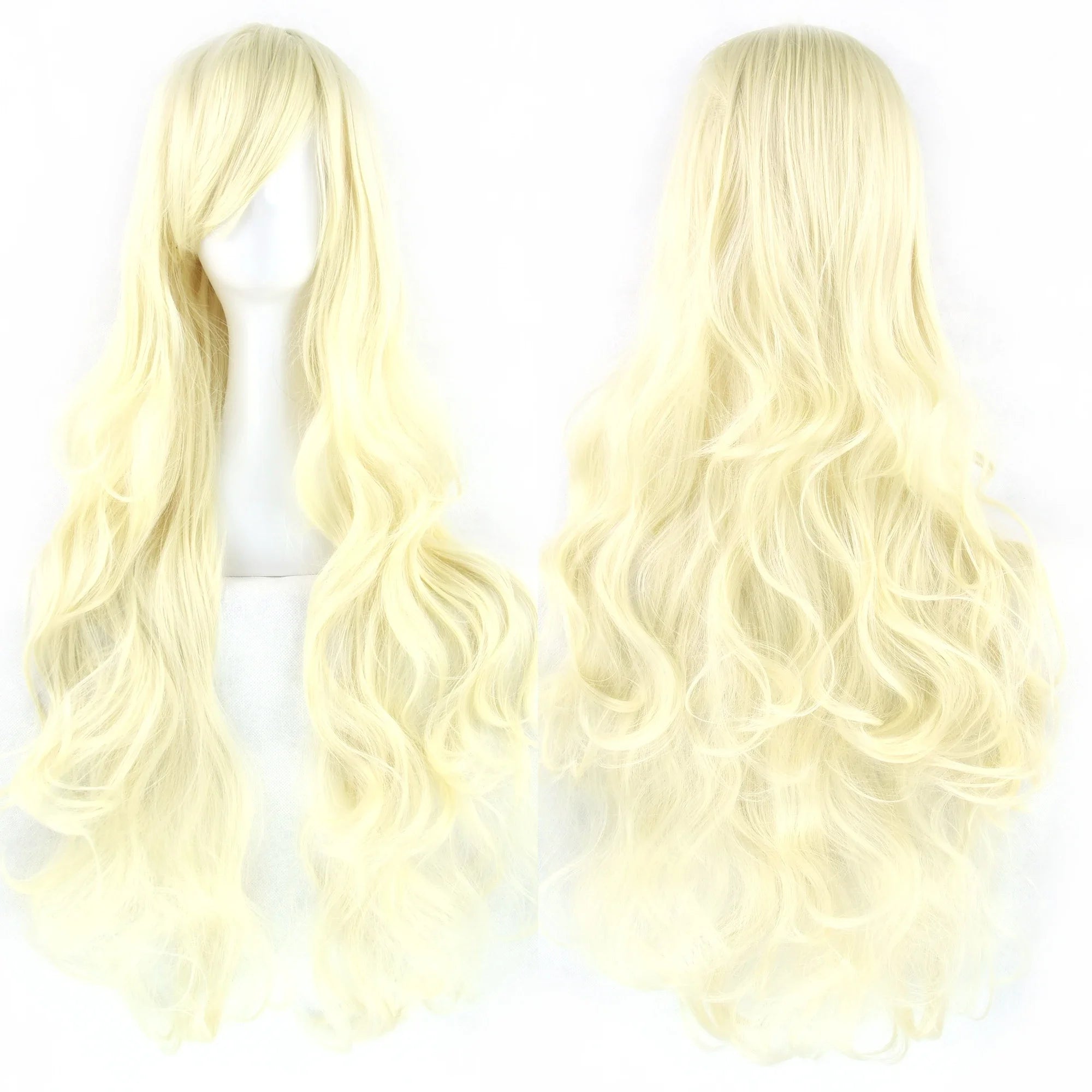Long Curly Heat-Resistant Synthetic Cosplay Wig for Costume Parties - 18