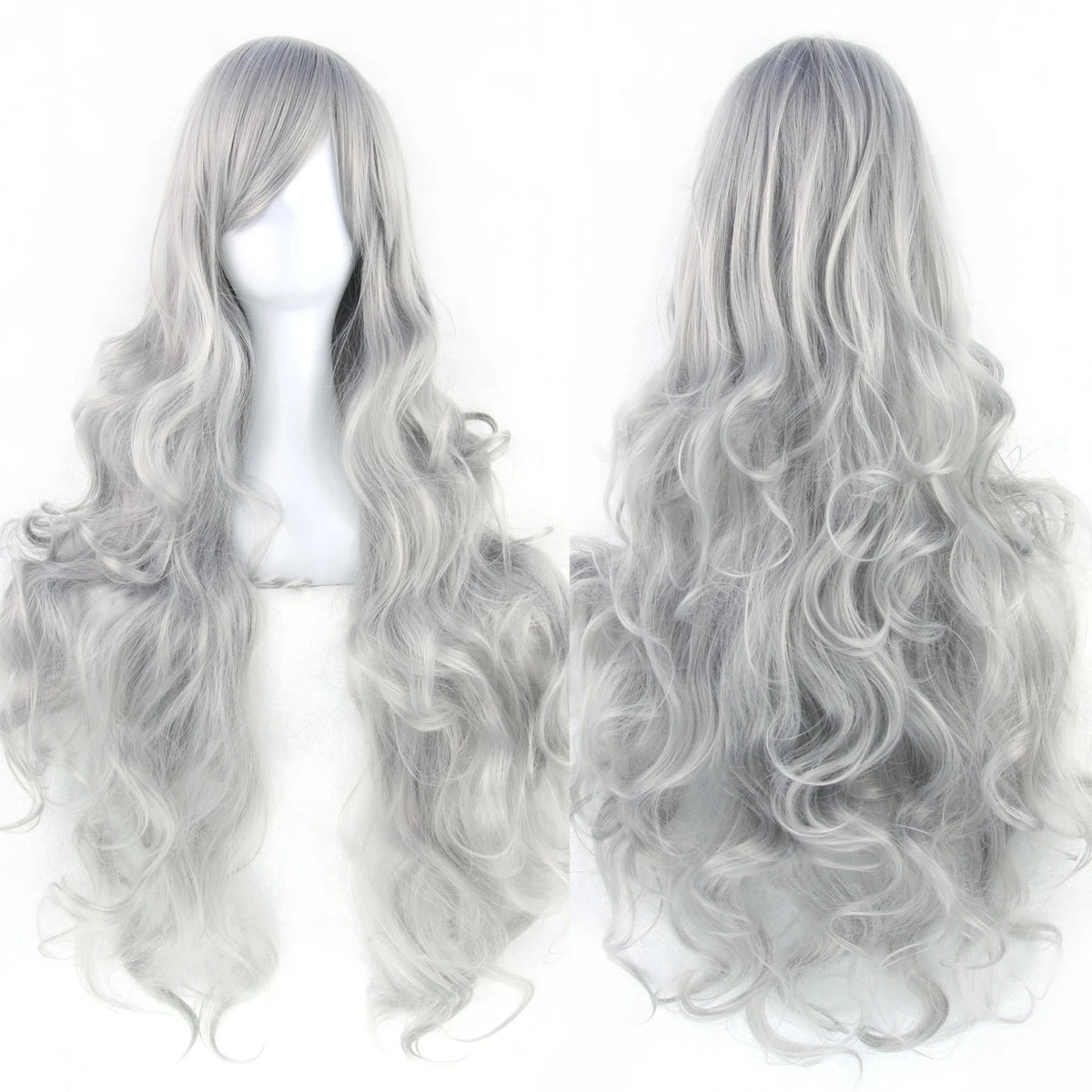 Long Curly Heat-Resistant Synthetic Cosplay Wig for Costume Parties