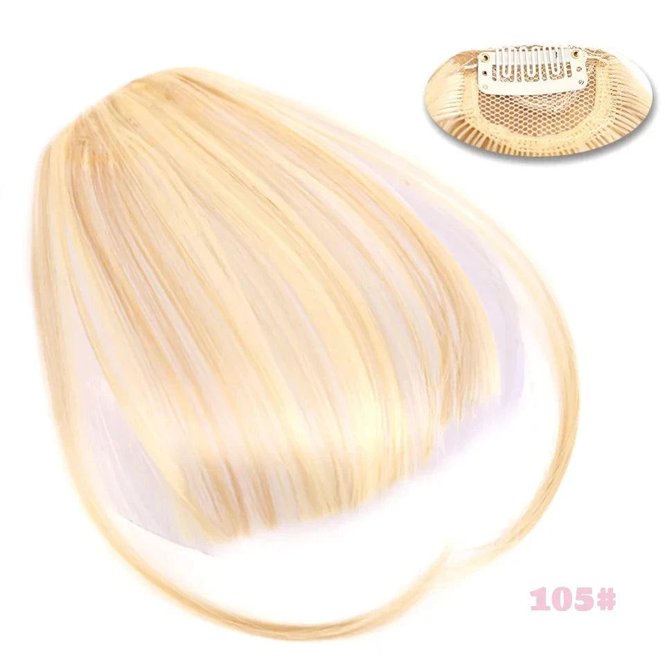 Clip In Air Bangs for Natural Hair Volumizing and Face Framing - 38